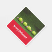 Tennis Christmas Serviette (Ecke)