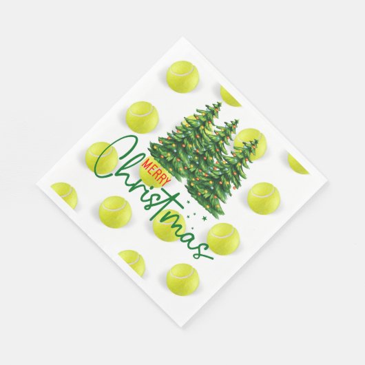 Tennis Christmas Serviette (Ecke)