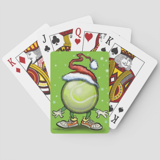 Tennis Christmas Spielkarten (Rückseite)