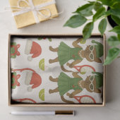Tennis Christmas themed fir Siamese cat Lovers Seidenpapier (Geschenk)