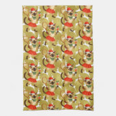 Tennis Christmas themed for Cat Lovers Geschirrtuch (Vertikal)