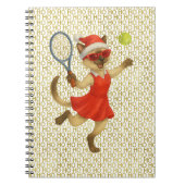 Tennis Christmas themed for Cat Lovers Notizblock (Vorderseite)