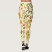 Tennis Christmas themed for Player cat lovers Leggings (Rückseite)