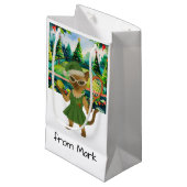 Tennis Christmas Themed for Siamese Cat Lovers Kleine Geschenktüte (Vorderseite Schrägansicht)