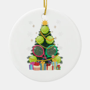 Tennis Christmas Tree Tennis Player Tennis Coach Keramik Ornament