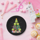 Tennis Christmas Tree Tennis Player Tennis Coach Pappteller (Party)