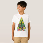 Tennis Christmas Tree Xmas T-Shirt (Vorne ganz)