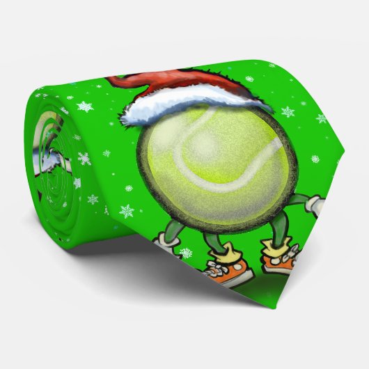 Tennis Chrsitmas Krawatte (Gerollt)