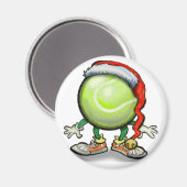 Tennis Chrsitmas Magnet (Vorderseite/Rückseite)