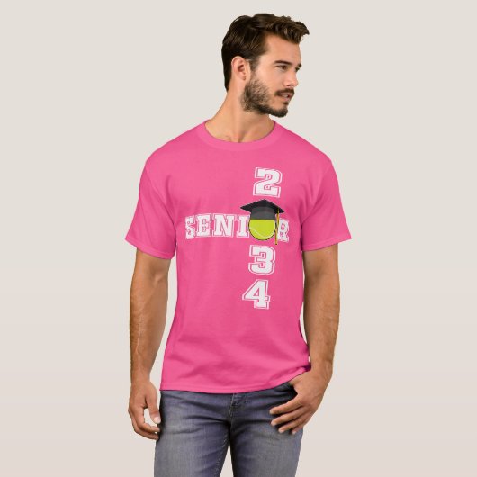 Tennis Class Of 2034 School Graduation Senior 2034 T-Shirt (Vorne ganz)