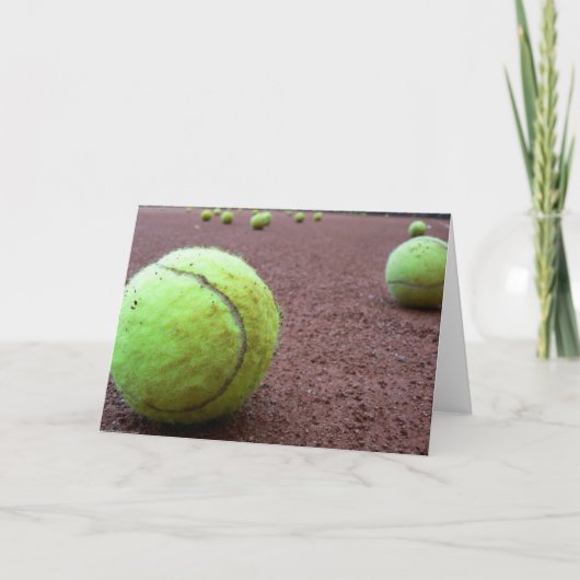 Tennis Clay Court Card Karte (Vorderseite)