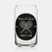 Tennis Club Bar Lounge Beer Dosenglas (Rückseite)