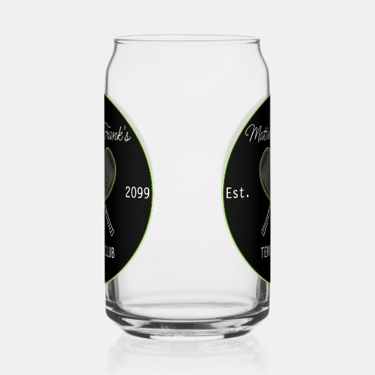 Tennis Club Bar Lounge Beer Dosenglas (Rechts)