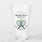 Tennis Club Bar Pub Lounge Bar Beer Glas (Rückseite)