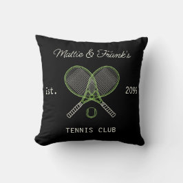 Tennis Club Bar Throw Kissen