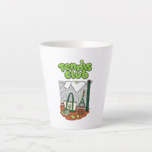 Tennis Club Classic Sports Grafik – Grünes Tennis Milchtasse