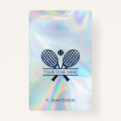 Tennis Club Holographic All Access Pass Custom Ausweis (Vorderseite)