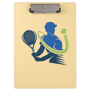 Tennis-Club-Logo - Dynamische Aktion, Sportstil Klemmbrett