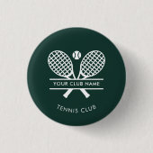 Tennis Club Name Team WEGEN Green Custom Button (Vorderseite)