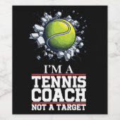 Tennis Coach Ball Cracking Wand für Trainer Weinetikett (Einzelnes Label)