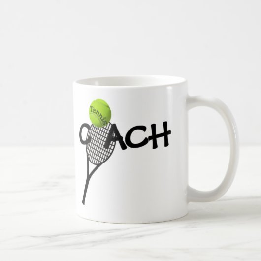 Tennis Coach Ball Racquet Game Kaffee Tasse (Rechts)