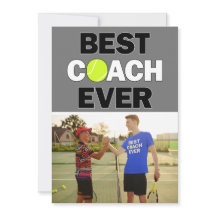 Tennis Coach Best Ever Custom Foto Vielen Dank