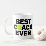 Tennis Coach Bester Coach Jeden Funny Coffee Tasse<br><div class="desc">Tennis Coach Best Coach Ever Funny Coffee Tasse: Ein lustiges Geschenk für Ihren Lieblings-Tennistrainer oder -Instruktor,  und eine phantastische Dekoration für jeden Coach Zuhause oder Büro!</div>