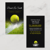Tennis-Coach Business Card Visitenkarte (Vorne/Hinten)