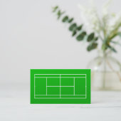 Tennis Coach Business Card Visitenkarte (Stehend Vorderseite)