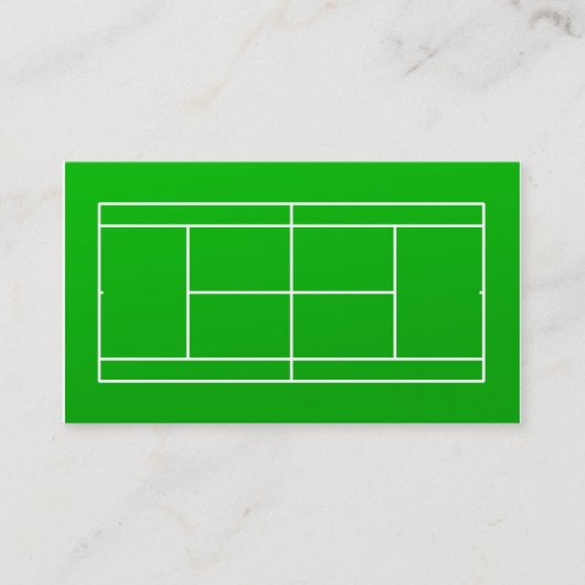 Tennis Coach Business Card Visitenkarte (Vorderseite)