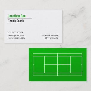 Tennis-Coach Business Card Visitenkarte