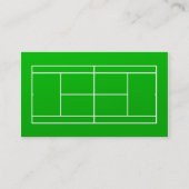 Tennis-Coach Business Card Visitenkarte (Rückseite)