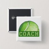 Tennis Coach Button (Vorne & Hinten)