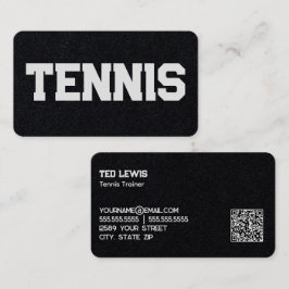 Tennis Coach Custom QR Visitenkarte