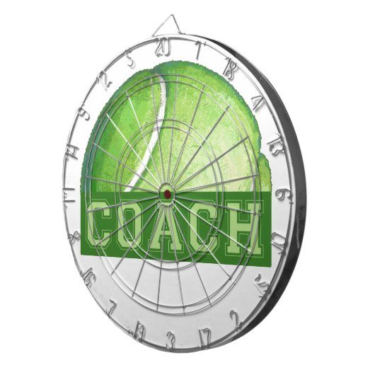 Tennis Coach Dartscheibe (Vorderseite rechts)