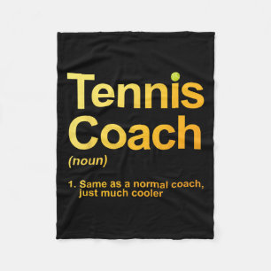 Tennis Coach Design für Männer Frauen Tennis 10 Fleecedecke