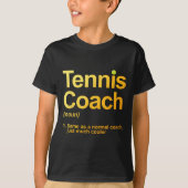 Tennis Coach Design für Männer Frauen Tennis 10 T-Shirt (Vorderseite)