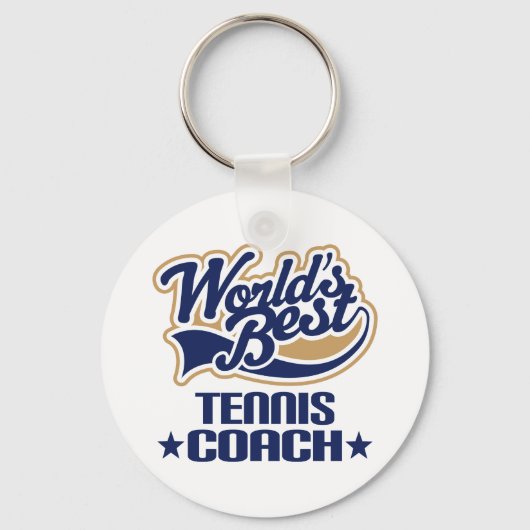 Tennis Coach Geschenk Schlüsselanhänger (Vorderseite)