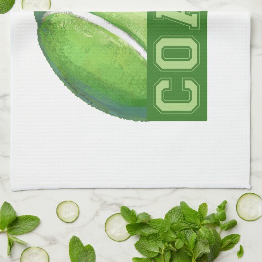 Tennis Coach Geschirrtuch (Gefaltet)