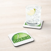 Tennis Coach Getränkeuntersetzer (Rechte Seite)