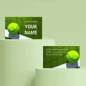 Tennis Coach Green Sports Business Card Visitenkarte