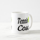 Tennis Coach Halbtext Kaffeetasse (VorderseiteRechts)