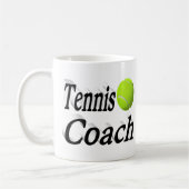 Tennis Coach Halbtext Kaffeetasse (Links)