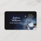 Tennis Coach Instructor Visitenkarte (Vorderseite)