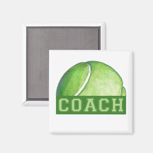 Tennis Coach Magnet (Vorderseite/Rückseite)