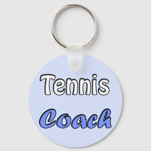 Tennis Coach Schlüsselanhänger (Vorderseite)
