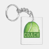 Tennis Coach Schlüsselanhänger (Vorderseite links)