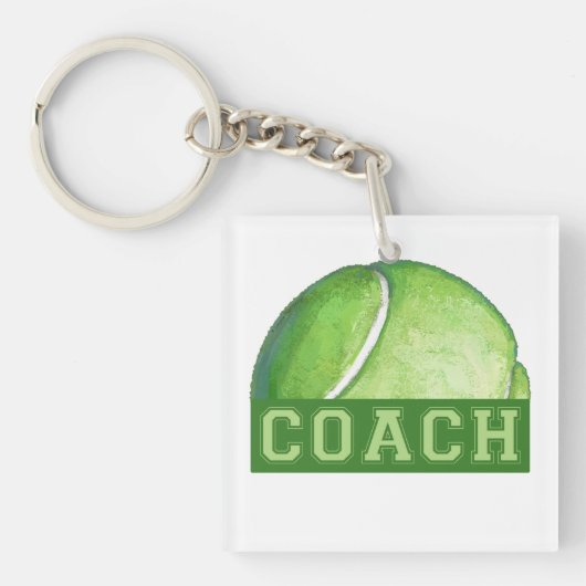 Tennis Coach Schlüsselanhänger (Vorderseite)