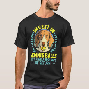Tennis Coach Slogan Tennisspieler investieren in d T-Shirt