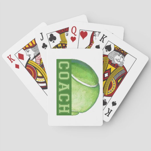 Tennis Coach Spielkarten (Rückseite)